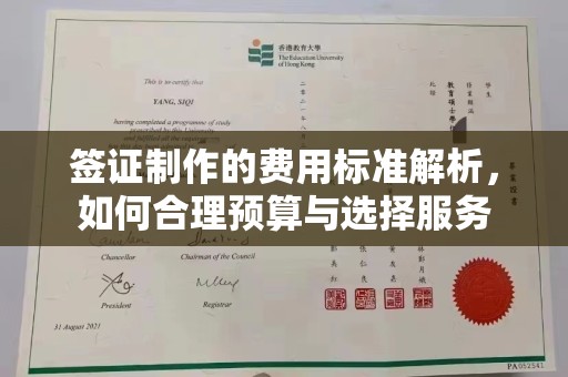 内门签证制作的费用标准解析，如何合理预算与选择服务